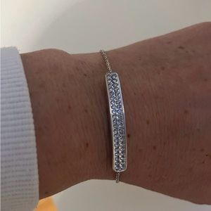 Silver tennis bracelet